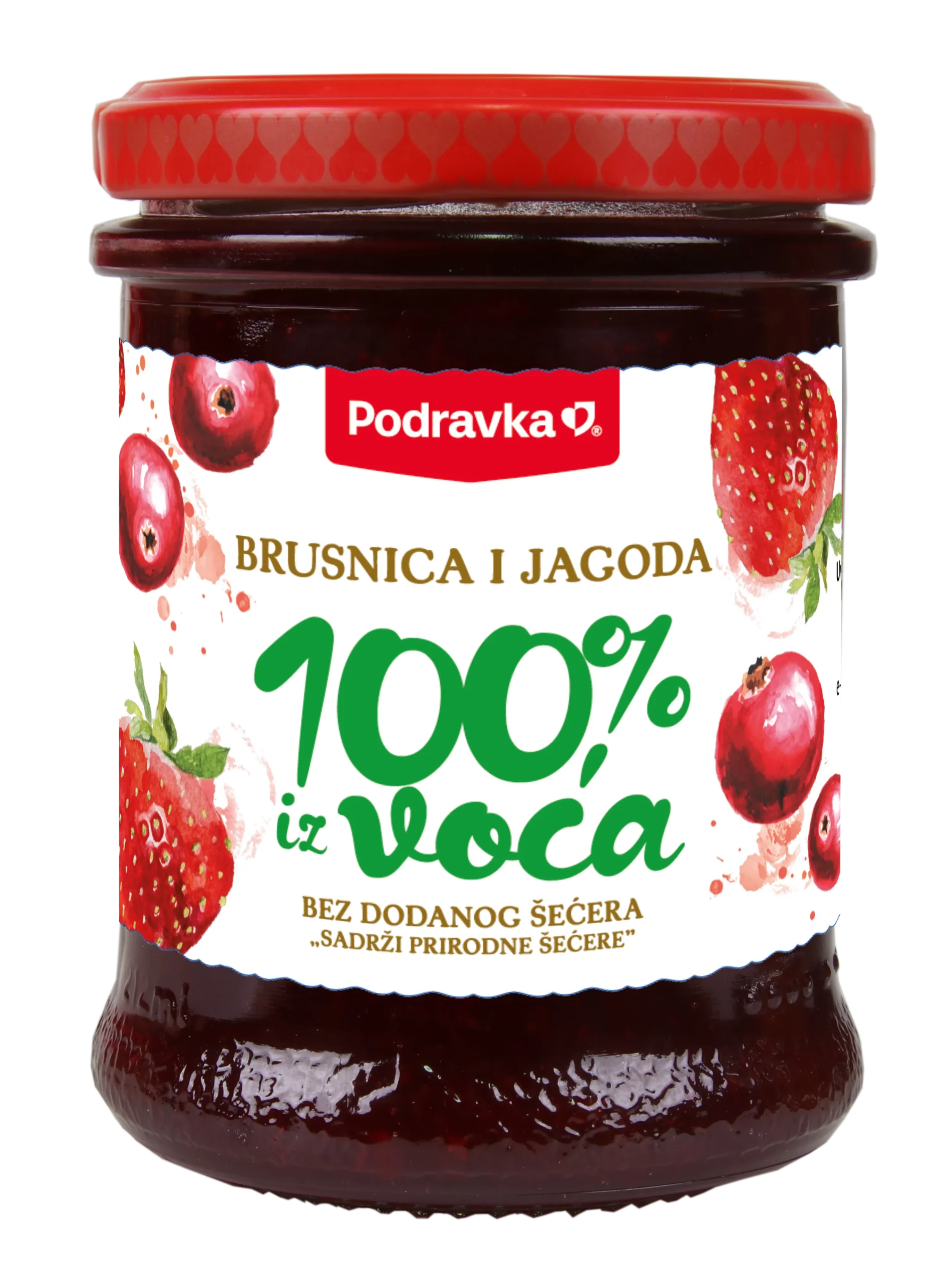 Brusnica i jagoda voćni namaz 100% iz voća